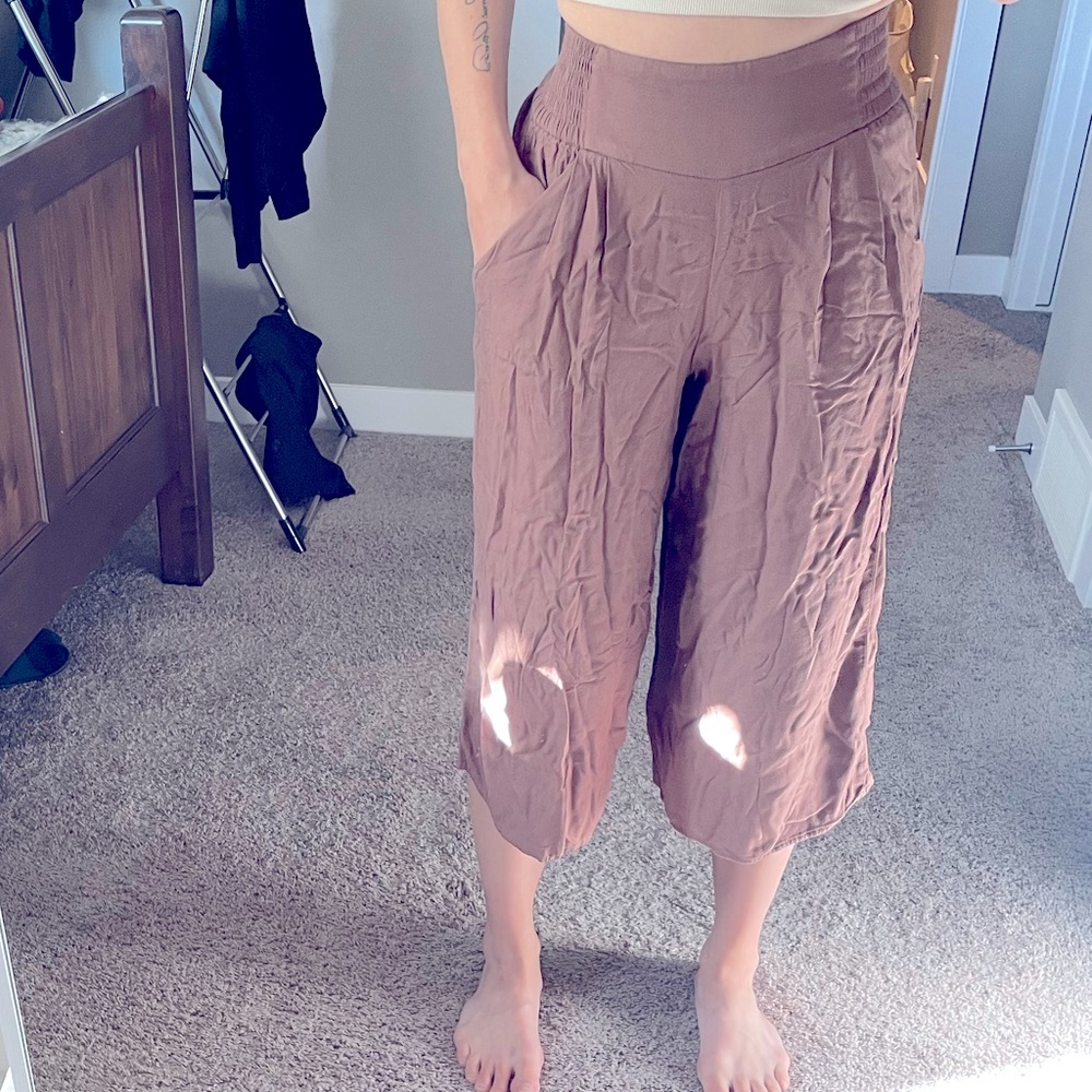 Aritizia dusty rose crop